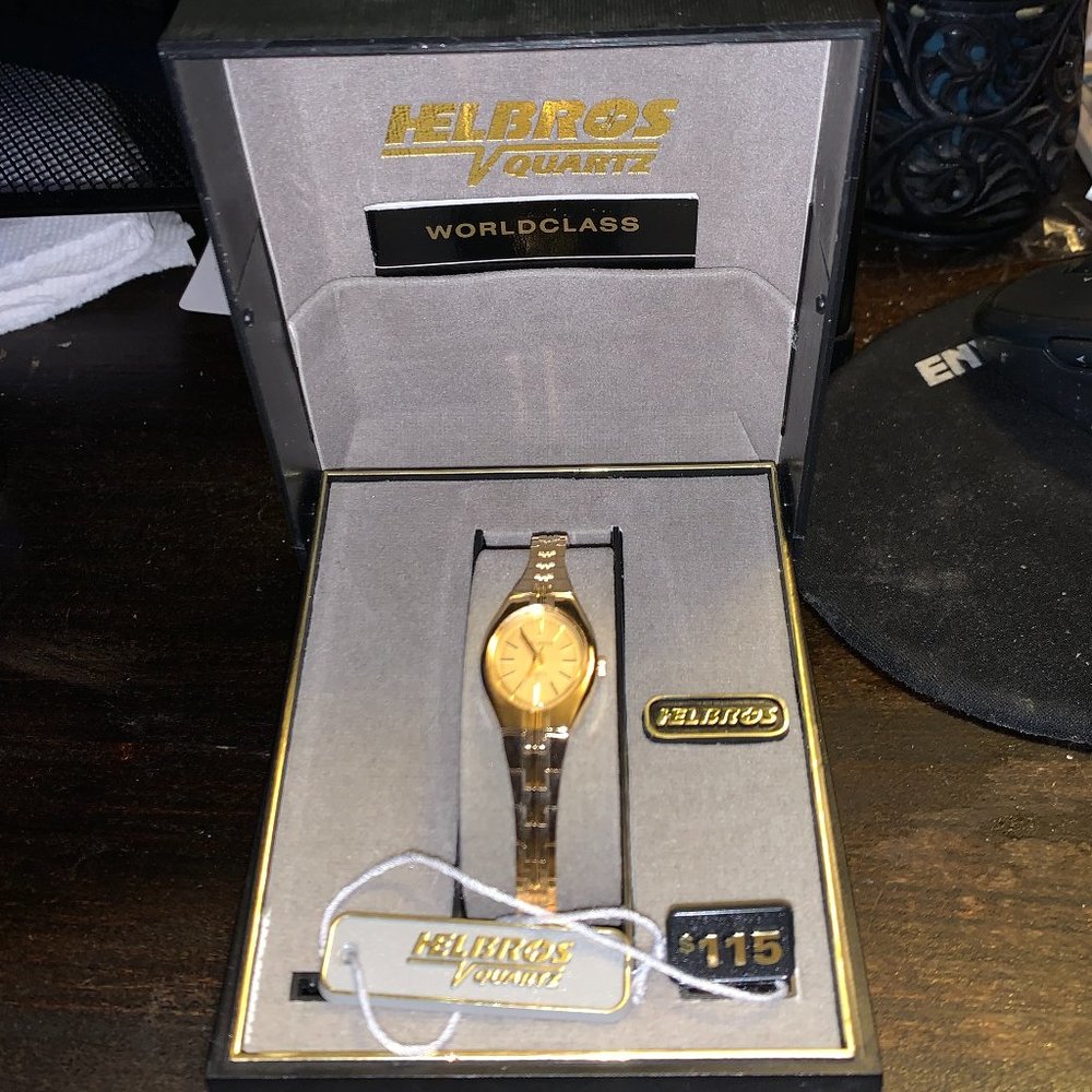 Helbros Women's Goldtone Quartz Wrist Watch